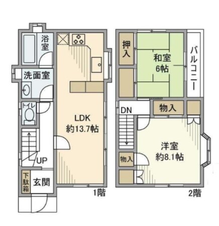 咲が丘戸建の物件間取画像